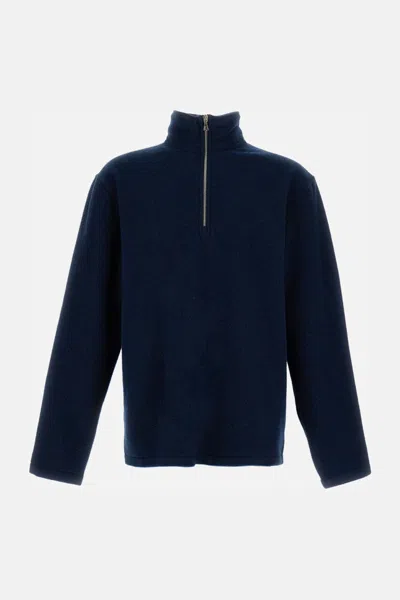 Rier Blue Half Zip Sweatshirt