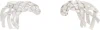 Rier Brushed Stud Earrings In Metallic