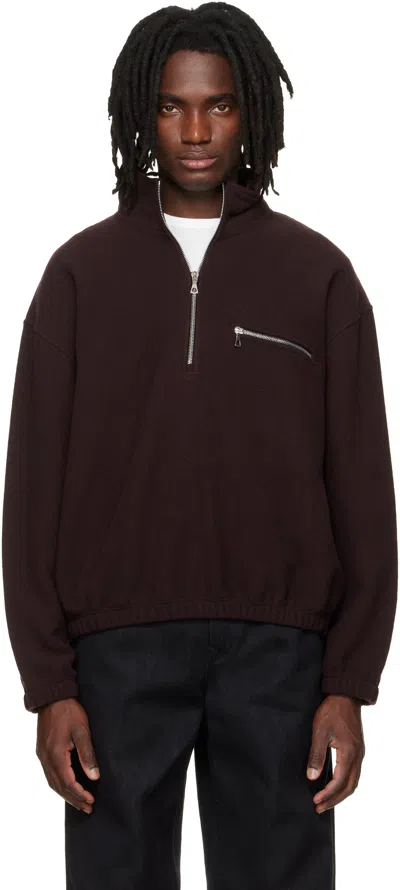 Rier Burgundy Fleece Sweatshirt