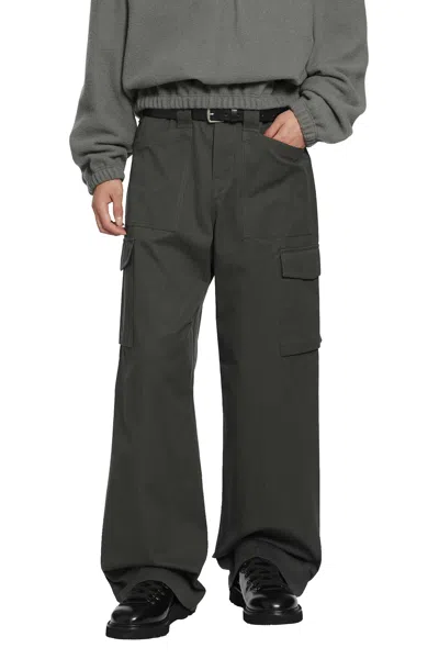 Rier Cargo Trousers In Grey