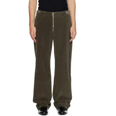 Rier Casual Pants With A Front Zipper In Brown