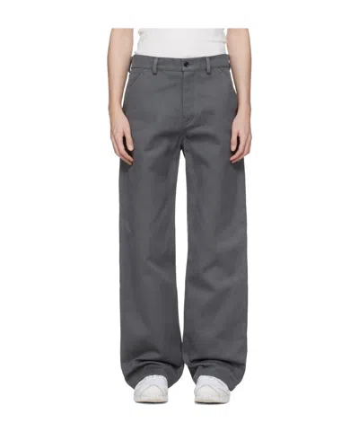 Rier Casual Pants With Belt Loops In Gray
