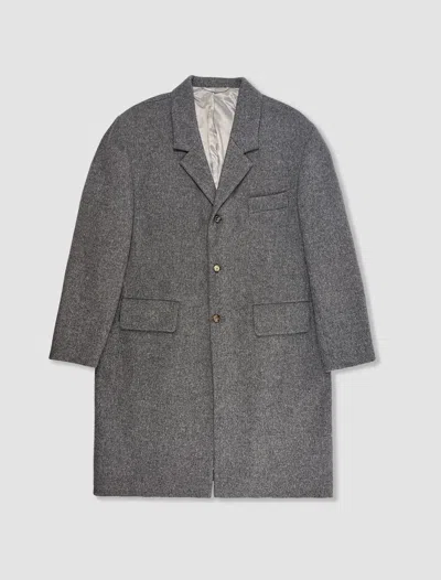 Rier Classic Coat In Grey Natural