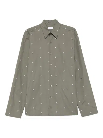 Rier Cotton Shirt In Gray