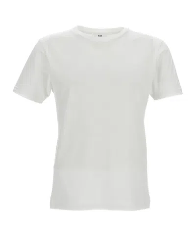 Rier Crewneck Straight Hem T-shirt In White