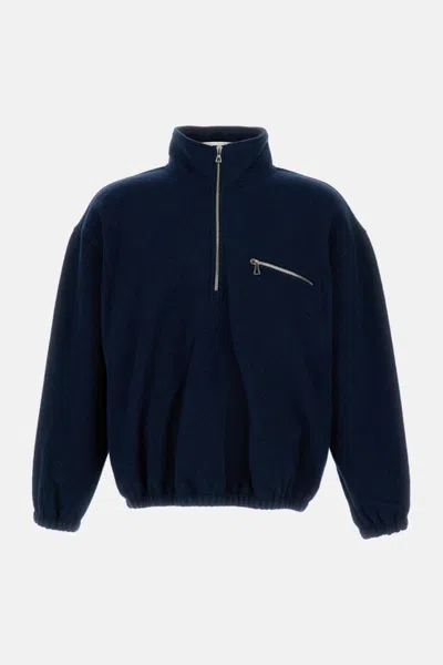 Rier Dark Blue Classic Solid Sweatshirt