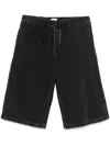 Rier Black Bermuda Denim Shorts In グレー