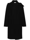 Rier Detachable-hood Midi Parka Coat In Black