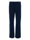 Rier Drawstring-waist Wool Trousers In Blue