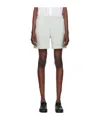 Rier Elastic Waistband Wool Shorts In White