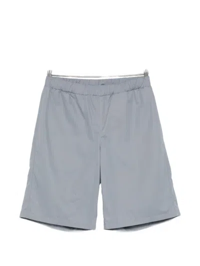 Rier Elasticated Cotton Bermuda Shorts In Gray