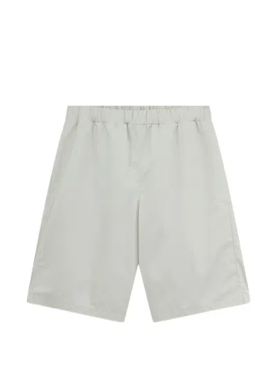 Rier Elasticated Cotton Shorts In Gray