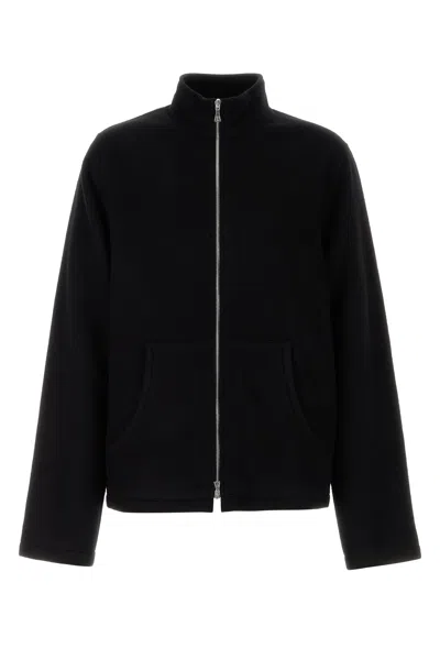 Rier Black Wool Fleece Sweatshirt