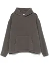 Rier Hooded Fleece Sweatshirt In Grey