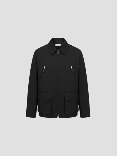 Rier Collared Field Jacket In Black