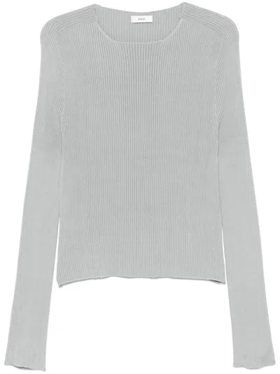 Rier Fine-ribbed Sweater In Blue