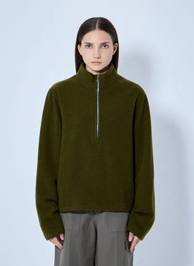Rier Fleece City Sweater In Green