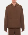 Rier Hooded Fleece Sweatshirt In Brown