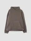 Rier Hooded Fleece Sweatshirt In Castoro