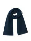 Rier Brushed Wool Scarf In Blue
