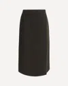 Rier Fleece Wrap Skirt In Pure Wool In Multi