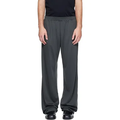 Rier Gray Polar Trousers In Forest Interlock
