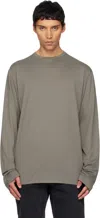 Rier Gray Roundneck Jersey Cotton T-shirt In Gray