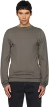 Rier Gray Roundneck Jersey Wool T-shirt In Gray