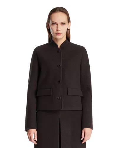 Rier Gray Walker Wool Jacket In Black