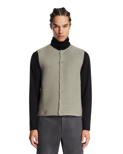 Rier Gray Wool Tyrolean Vest In Multi