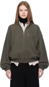 Rier Green Fleece Sweater In Brown