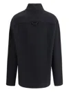 Rier Half-zip Pile Athletic Jacket In Black
