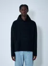 Rier Hooded Fleece Sweatshirt In Black