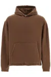Rier Virgin Wool Hoodie With Kangaroo Pocket In Brown