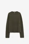Rier Crew-neck Sweater In Green