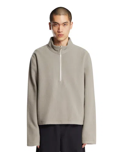 Rier Light Gray Wool Fleece Sweater