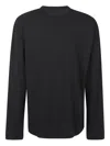 Rier Long Sleeves Roundneck T-shirt In Black