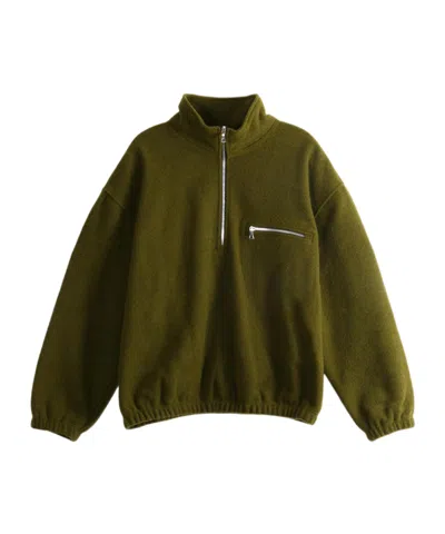 Rier Long-sleeved Sweatshirt In Green