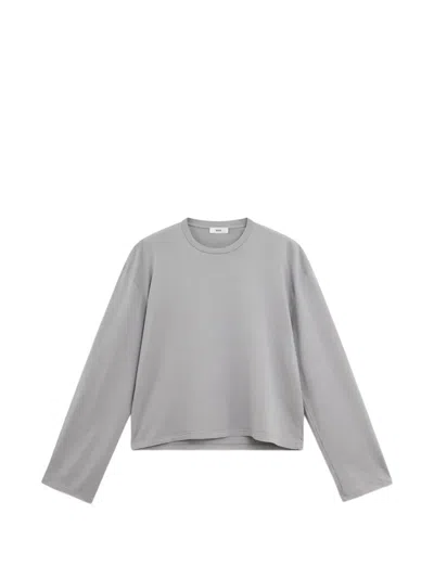 Rier Long-sleeved T-shirt In Gray
