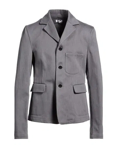 Rier Man Blazer Grey Size M Cotton In Gray