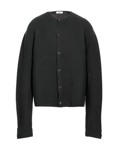 Rier Man Cardigan Dark Green Size M Virgin Wool In Black