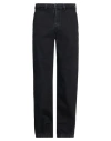 Rier Man Jeans Black Size Xl Cotton In Black