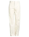 Rier Man Pants Ivory Size Xl Cotton In White