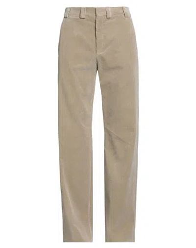 Rier Man Pants Taupe Size L Cotton In Gray