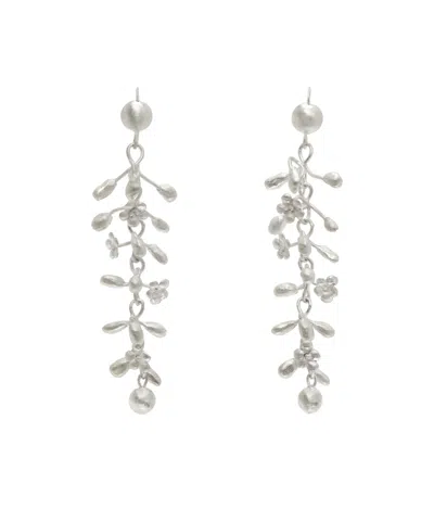 Rier Medium-sized Zoe Mohm Earrings In Silver