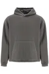 Rier Hooded Fleece Sweatshirt In Grey
