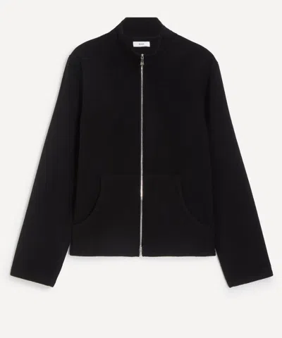 Rier Mens Black Zip-up Fleece Jacket