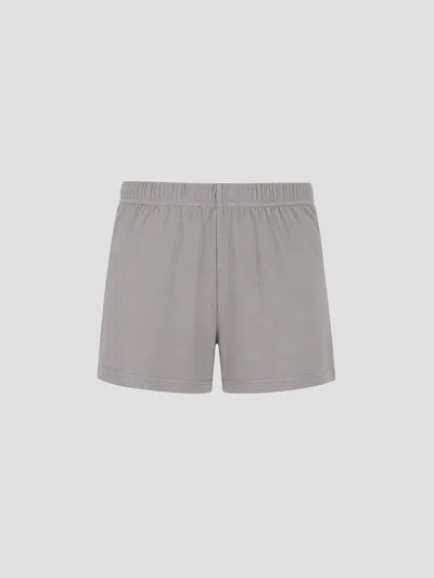 Rier Mini Jersey Shorts In Light Grey Jersey