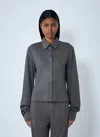 Rier Mini Polar Shirt In Gray