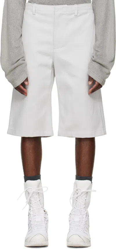 Rier Off-white Gabardine Utility Shorts